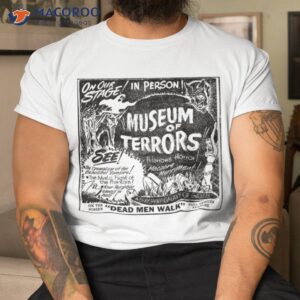 Vintage Halloween Slasher Horror Movie Museum Of Terrors Shirt