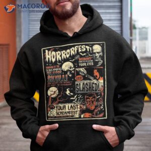 vintage horrorfest movie poster terror old time halloween shirt hoodie