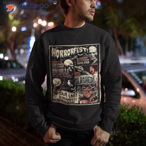 vintage horrorfest movie poster terror old time halloween shirt sweatshirt