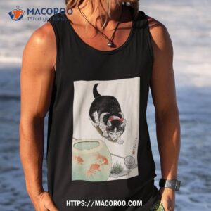 vintage japanese cat shirt tank top