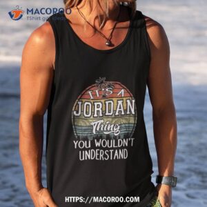 vintage jordan thing name personalized birthday gift boy shirt tank top