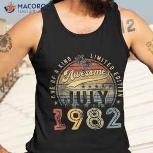 vintage july 1982 41 years old 41st birthday gift shirt tank top 3