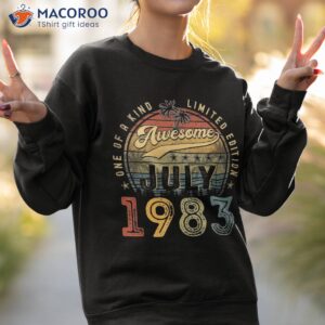 vintage july 1983 40 years old 40th birthday gift shirt sweatshirt 2