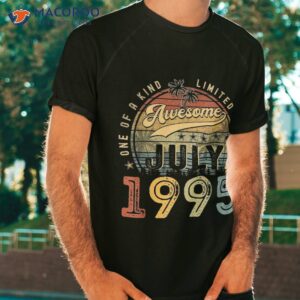 Vintage July 1995 28 Years Old 28th Birthday Gift Shirt
