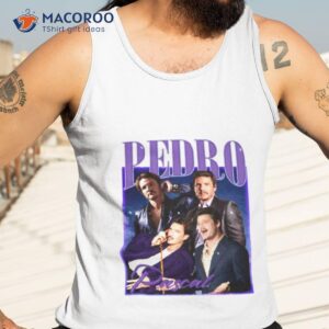 vintage pedro pascal purple design shirt tank top 3