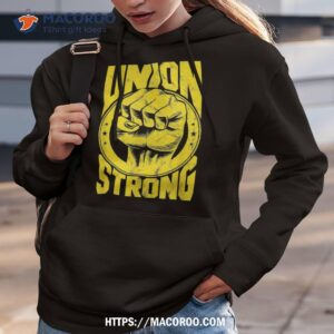 vintage proud labor day workers union strong fist shirt labor day sales deals hoodie 3