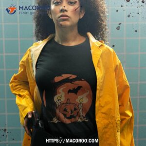 Vintage Pumpkin Scene Halloween Shirt 2 vintage pumpkin scene halloween shirt tshirt 2