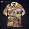 Vintage Race Car-yellow Hawaiian Shirts