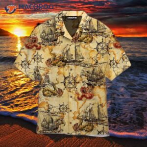 Vintage Sailboat And Dragon Hawaiian Shirts