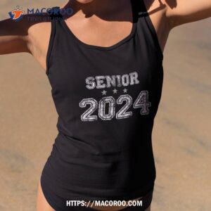 vintage senior 2024 graduation class of funny shirt tank top 2