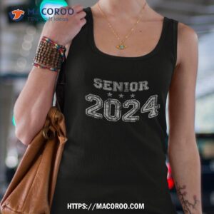 vintage senior 2024 graduation class of funny shirt tank top 4