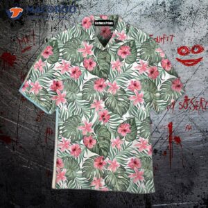 Vintage Tropical Palm Leaf Flower Hawaiian Shirts