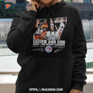 Vladimir Guerrero #27 Toronto Father And Son Home Run Derby Champs Signature Shirt