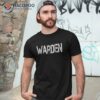 Warden Halloween Costume Tshirt Game Fish Prison Shirt
