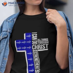 Washington Capitals I Can Do All Things Through Christ Who Strengthens Me Cross Shirt