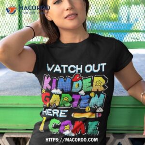 watch out kindergarten here i come back to school outfits shirt tshirt 1