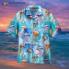 Watercolor Jellyfish Brightly Colored Hawaiian Shirts