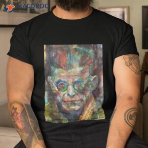 Watercolor Portrait Samuel Becketshirt