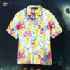 Watercolor Sweat Dog Ice Cream Hawaiian Shirts