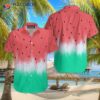 Watermelon-green And Pink Hawaiian Shirts