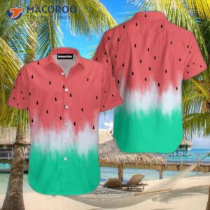 Watermelon-green And Pink Hawaiian Shirts