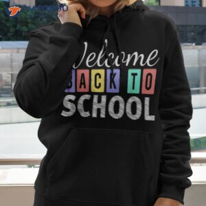 welcome back to school first day of teachers kids shirt hoodie 2