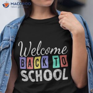 welcome back to school first day of teachers kids shirt tshirt 2