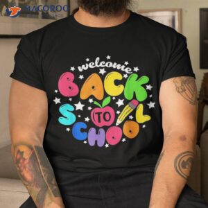 welcome back to school first day of teachers kids shirt tshirt 3