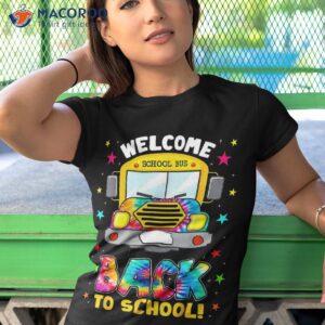 welcome back to school funny outfit bus driver shirt tshirt 1