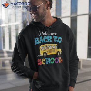 welcome back to school shirt bus driver boys hoodie 1