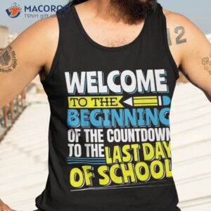 welcome to the beginning of countdown back school shirt tank top 3