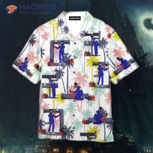 welder tropical white hawaiian shirts 0