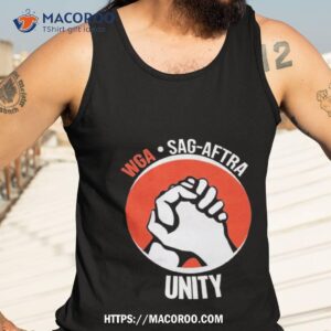 wga sag aftra unity together shirt tank top 3