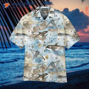 Whale-printed Hawaiian Shirts Under The Ocean