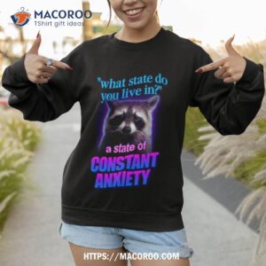 what state do you live in raccoon shirt sweatshirt 1