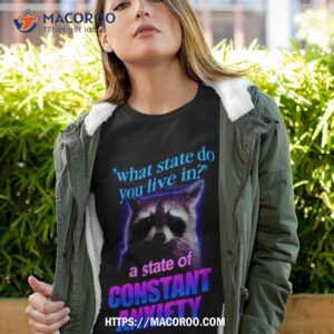 What State Do You Live In Raccoon Shirt