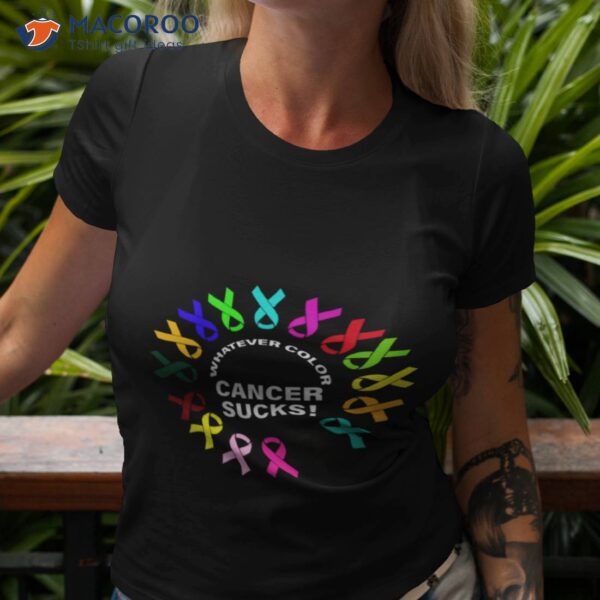 Whatever Color Cancer Sucks 2023 Shirt