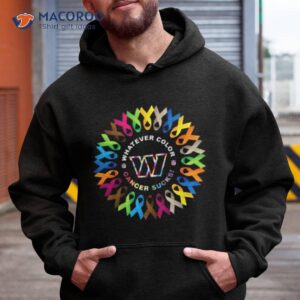 Whatever Color Cancer Sucks Nfl Washington Commanders 2023 Shirt