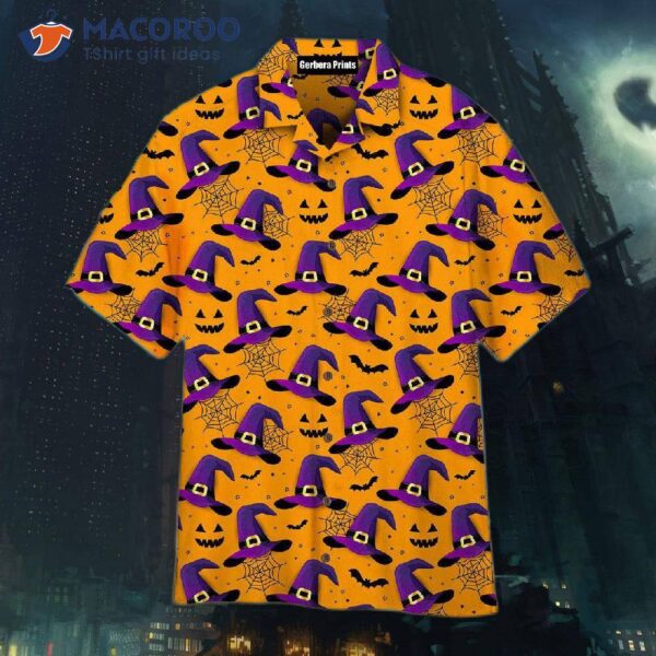 Which Hat Spider Halloween Pattern Hawaiian Shirts