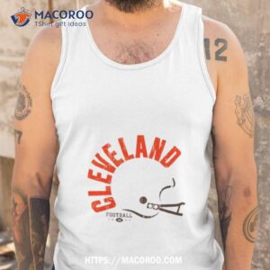 white dleveland bold type helmeshirt tank top