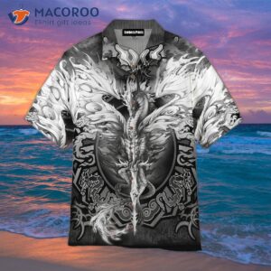 White Dragon Art Hawaiian Shirts