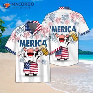 White Hawaiian Cow Shirts