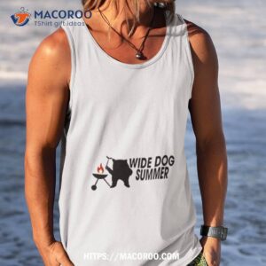 wide dog summer shirt tank top