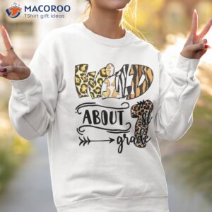 wild about 1st grade leopard back to school teacher kids shirt sweatshirt 2