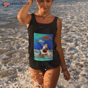 wild nature shark shirt tank top
