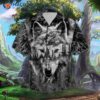 Wild Wolf Grey Hawaiian Shirts