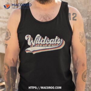 wildcats school sports name vintage retro gift boy shirt tank top