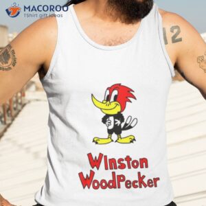 winston woodpecker with name shirt tank top 3