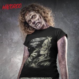 Winya No. 31 Relaxing Skeleton Astroanut Smoking Amoung The Stars In Space Shirt