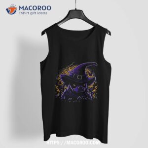 witch halloween pumpkin dog scary shirt halloween treats for teachers tank top